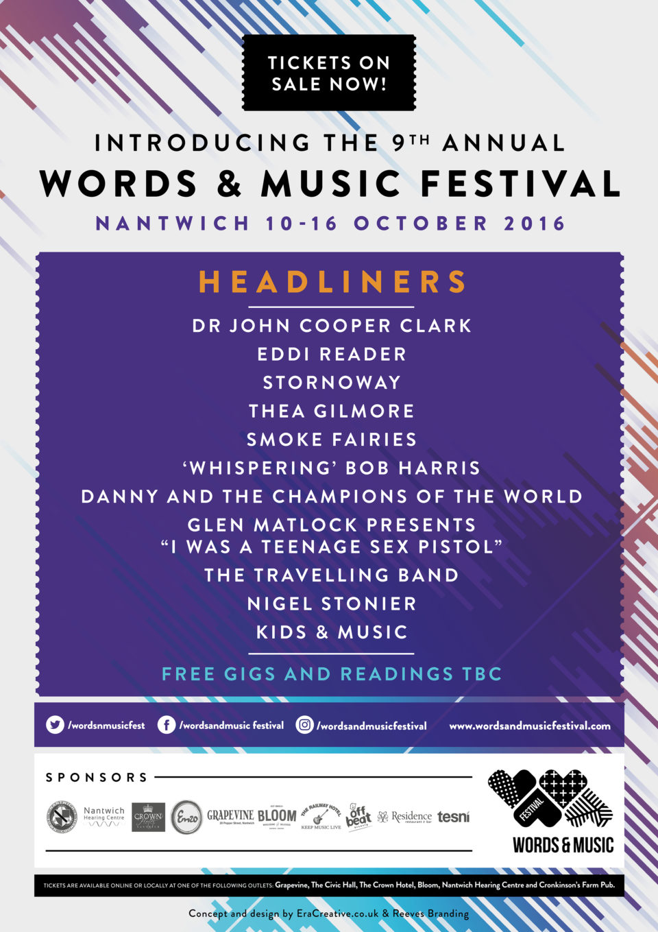 Tesni support the Nantwich Music and Words Festival this October
