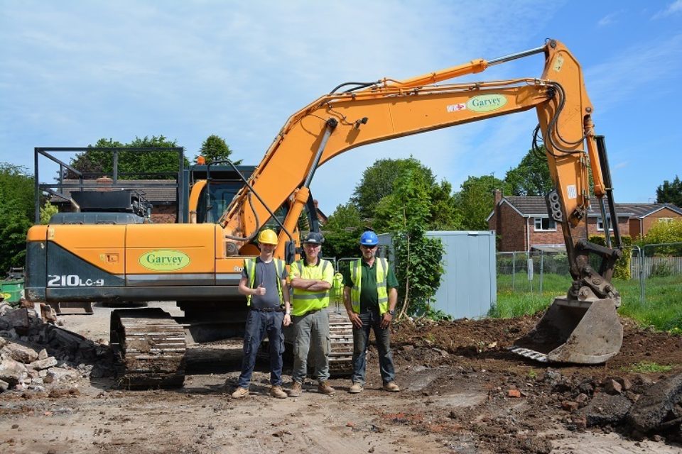 Demolition Begins at Glentworth Place in Oswestry