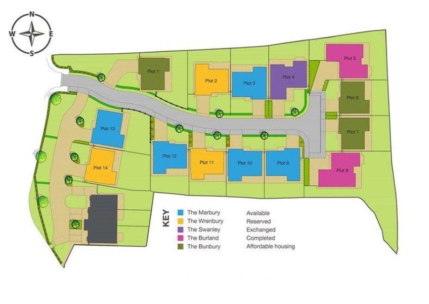 Nantwich - All units sold site plan