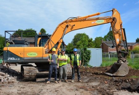 Demolition Begins at Glentworth Place in Oswestry